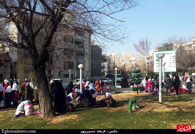 تجمع دانش‌آموزی برای هوای پاک + گزارش تصویری