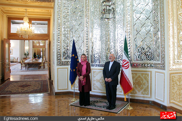 دیدار موگرینی و ظریف در تهران (گزارش تصویری)