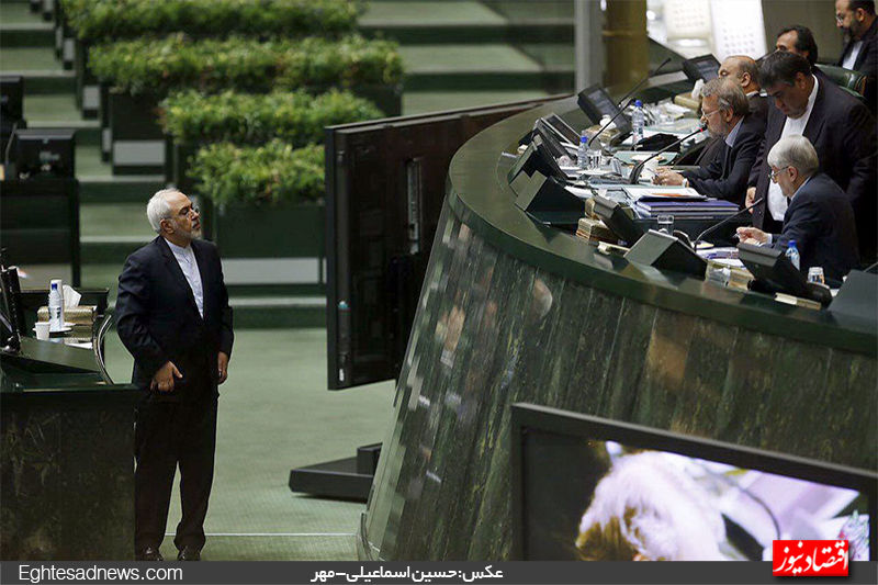 پرسش و پاسخ هسته‌ای لاریجانی و ظریف در صحن مجلس