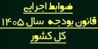 هیئت وزیران ضوابط اجرایی قانون بودجه 1405 را تغییر داد 