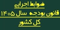 هیئت وزیران ضوابط اجرایی قانون بودجه 1405 را تغییر داد 