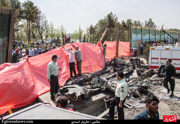 گزارش تصویری سقوط هواپیمای تهران - طبس