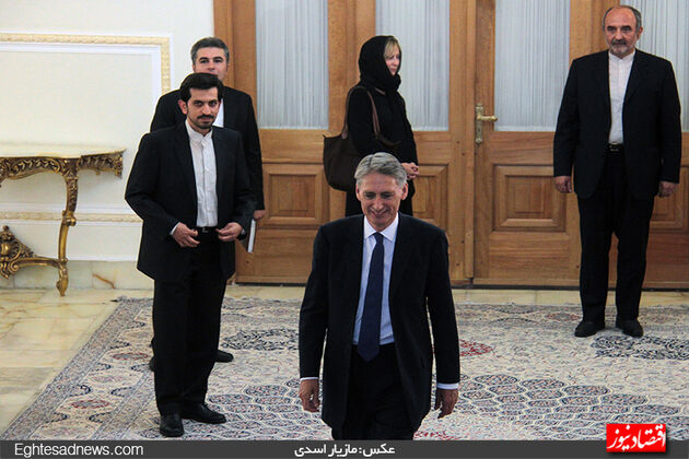 چند نمای متفاوت از دیدار ظریف و هاموند (گزارش تصویری)