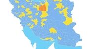 نقشه کرونایی کشور دستخوش تغییر شد / افزایش شهرهای نارنجی