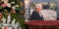چهره اندوهگین لیلا حاتمی در مراسم ختم مادر علی مصفا+عکس