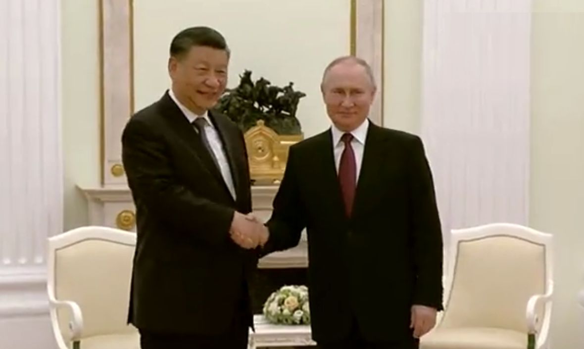 دیدار روسای‌جمهور چین و روسیه + فیلم
