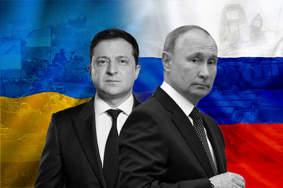 تفاوت عجیب ظاهر هیئت مذاکره کننده روسی و اوکراینی!+ عکس