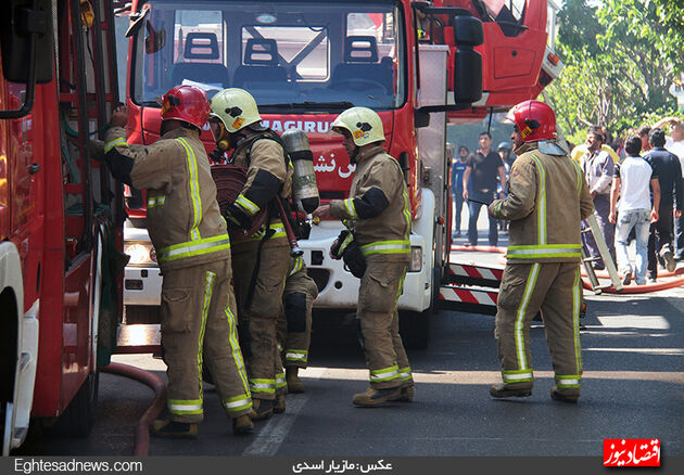 آتش سوزی در خیابان قائم مقام تهران (گزارش تصویری)