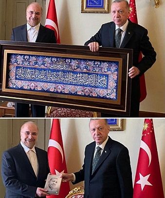 اردوغان؛ قالیِ قالیباف را در خانه‌اش نصب می کند؟/ به او مثنوی هدیه می دادید تا یادش نرود مولانا به پارسی شعر می سرود