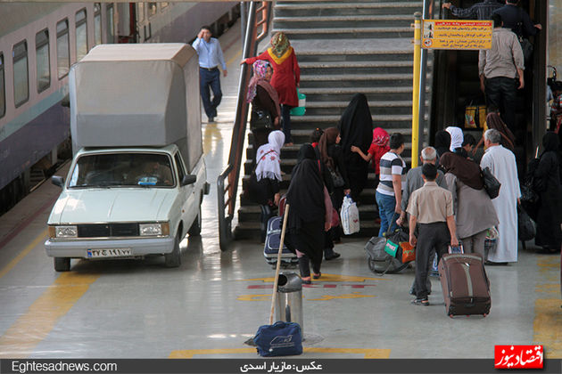 راه‌آهن در شلوغ‌ترین روزهای کاری‌اش چه شکلی است؟(گزارش تصویری)