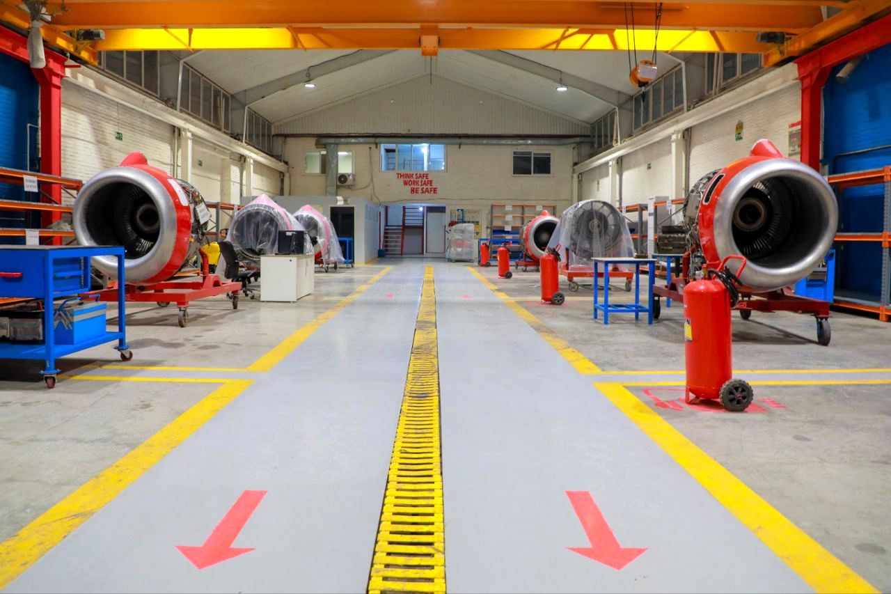 راه‌اندازی کارگاه تخصصی تعمیر موتور هواپیما در قشم‌ایر