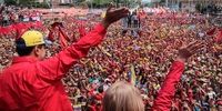 آغاز تجمع گسترده حامیان «مادورو»