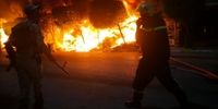 اولین تصاویر از انفجار شدید و آتش‌سوزی در ورودی حرم سیدالشهدا (ع)+فیلم