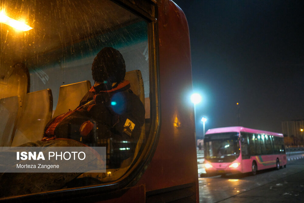 تصاویر| «اتوبوس شب»