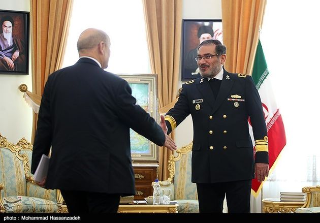 دیدار وزیر خارجه فرانسه با دبیر شورای عالی امنیت ملی