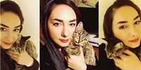 واکنش جالب کاربران به ماتم هانیه توسلی در عزای گربه اش+ عکس