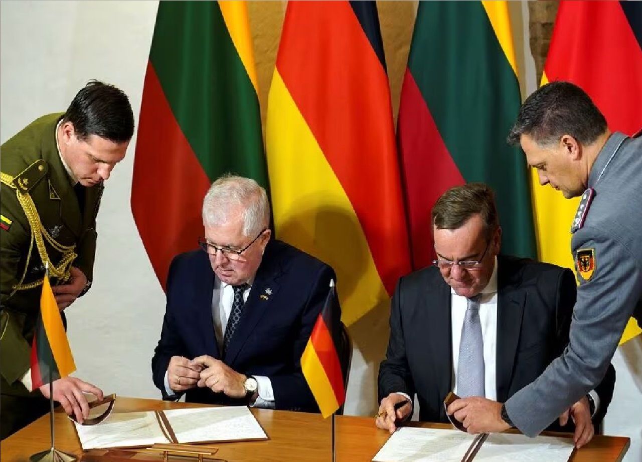 امضای یک توافقنامه تاریخی بین آلمان و لیتوانی