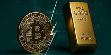 بیت‌کوین در مسیر بلعیدن طلا؟ | ارزش بازار بیت‌کوین برای عبور از طلا باید حدود ۱۸ برابر شود | بیت کوین می‌تواند نقش پول را ایفا کند؟