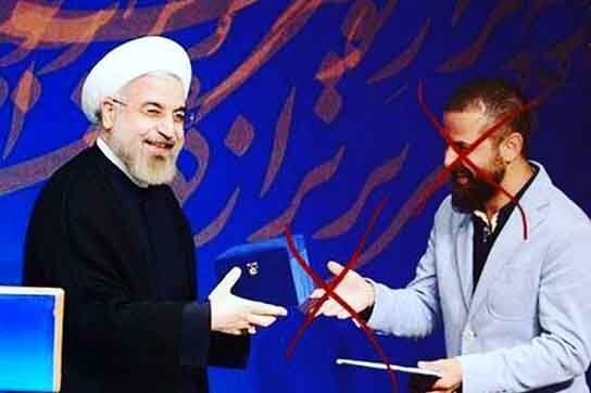 تصویری که بازیگر معروف از حسن روحانی منتشر کرد، جنجالی شد!