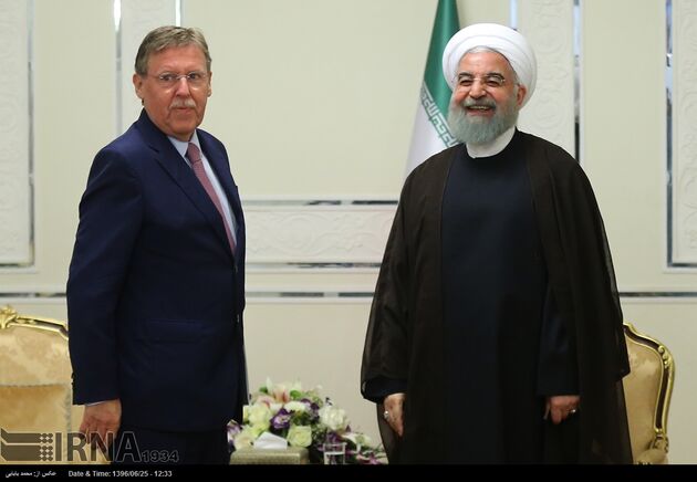 دیدار رئیس مجلس بلژیک با روحانی
