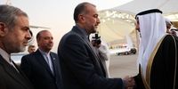 استقبال ویژه وزیر خارجه کویت از امیرعبداللهیان در فرودگاه