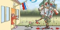 این کار عجیب ارتش روسیه در اوکراین سوژه کاربران شد+تصاویر