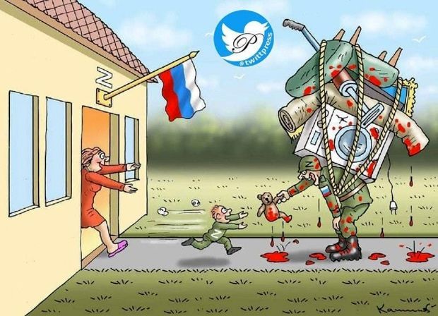 این کار عجیب ارتش روسیه در اوکراین سوژه کاربران شد+تصاویر