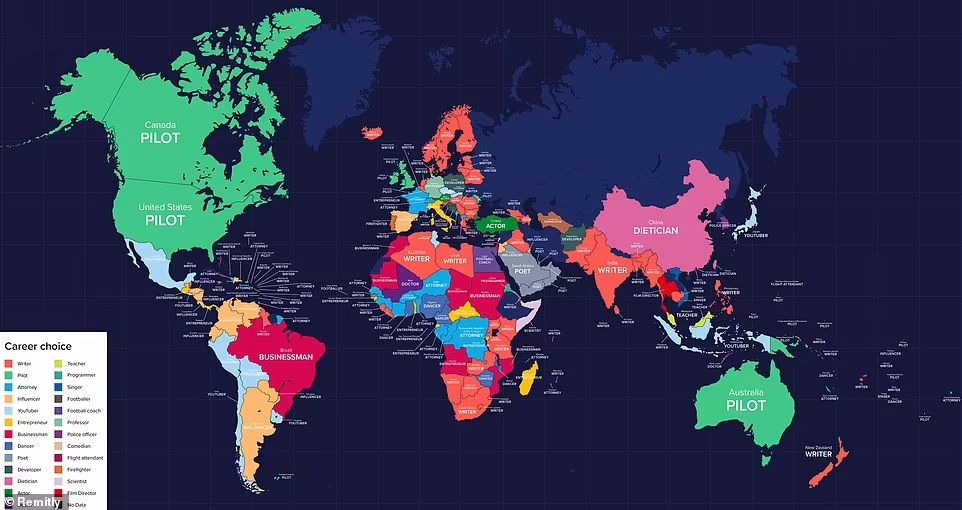20 شغل برتر دنیا/ محبوبترین شغل در هر یک از کشورها چیست؟