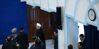 حاشیه های کنفرانس خبری رئیس جمهوری/ کدام دولتمردان روحانی را همراهی کردند؟