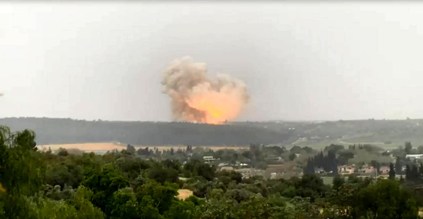 انفجار مهیب در کارخانه موشکی اسرائیلی +فیلم