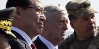 وزیر دفاع آمریکا در نقطه صفر مرزی دو کره + عکس