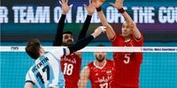 پیروزی تیم والیبال ایران مقابل آرژانتین