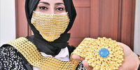  ماسک های ۳ میلیونی تومانی با نخ طلا در روزهای اوج شدید کرونا/ روش جالب و عجیب برای تست بهداشتی بودن ماسک ها