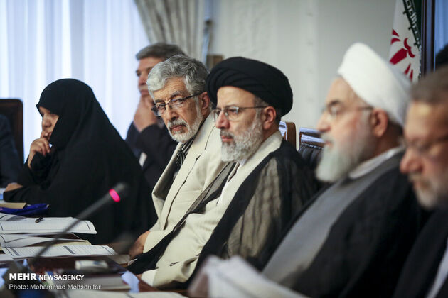 تصاویر جلسه شورای عالی انقلاب فرهنگی با حضور سران قوا