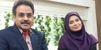 عکسی متفاوت از مجری معروف خارج از قاب تلویزیون
