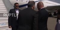 خوش‌آمدگویی به زبان فارسی در مراسم استقبال از حسن روحانی
