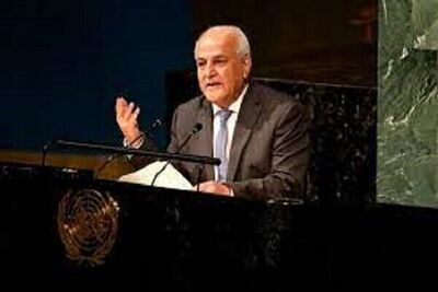 ریاض منصور: تشکیل کشور مستقل فلسطین نباید مشمول وتو شود