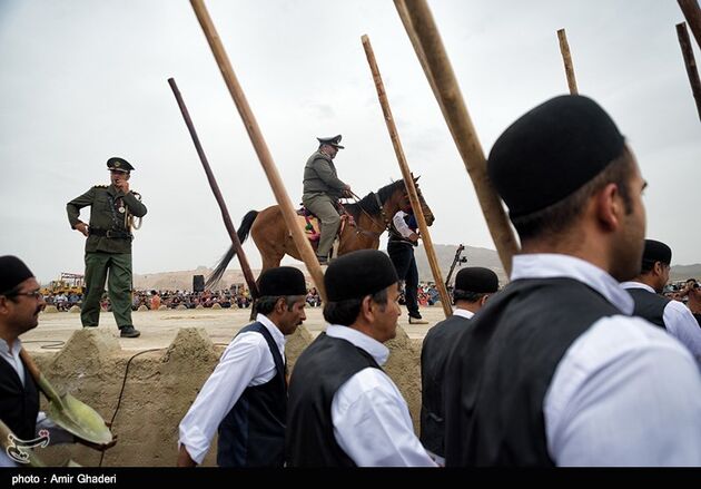 آیین بیل گردانی در شهرستان نیم ور