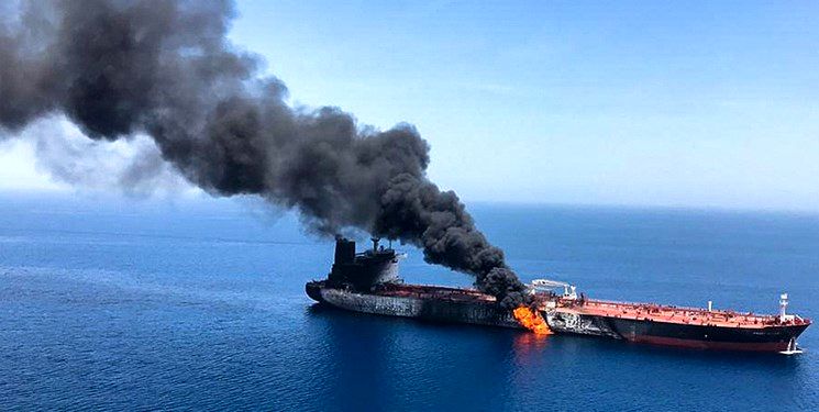 ادعای جدید آمریکا علیه ایران درباره حادثه انفجار نفتکش‌ها