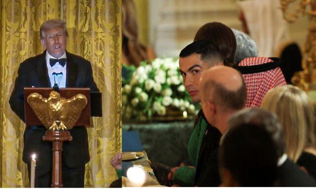 حضور رونالدو در کاخ سفید ترامپ را ذوق زده کرد