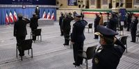 تصاویری خاص از احترام نظامی فرماندهان ارتش هنگام پخش سرود ملی+ فیلم