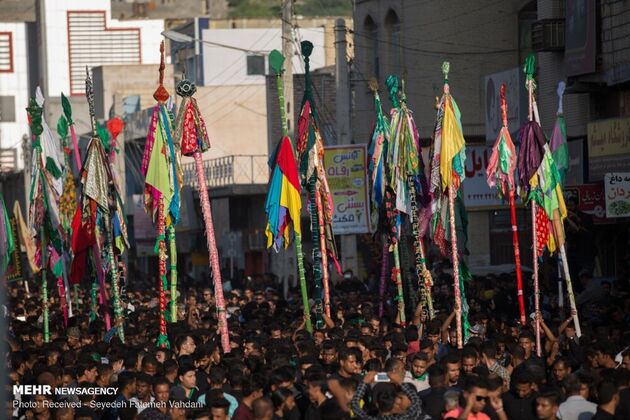 تصاویر برگزاری آیین « علم پیغمبر» در میناب