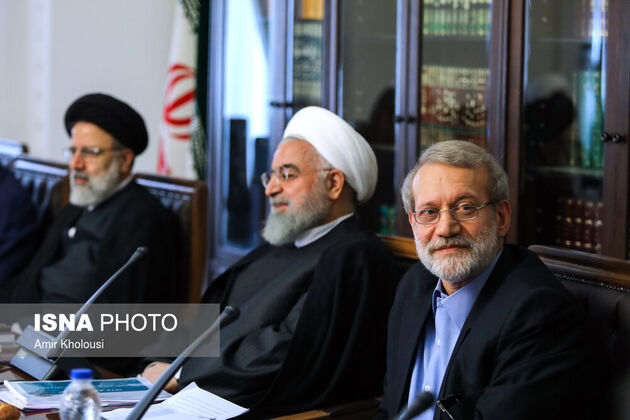 تصاویر جلسه شورای عالی اقتصادی با حضور روحانی، رئیسی و لاریجانی