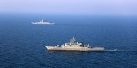 تیراندازی ناوهای ایران و روسیه به سمت اهداف دریایی