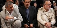 تنهایی احمدی‌نژاد در افطاری رهبری