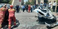 جزئیات وقوع تصادف کامیونت در سعادت‌آباد تهران+  عکس