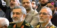  لبخند سردار حاجی‌زاده در حضور رهبری سوژه شد+ فیلم