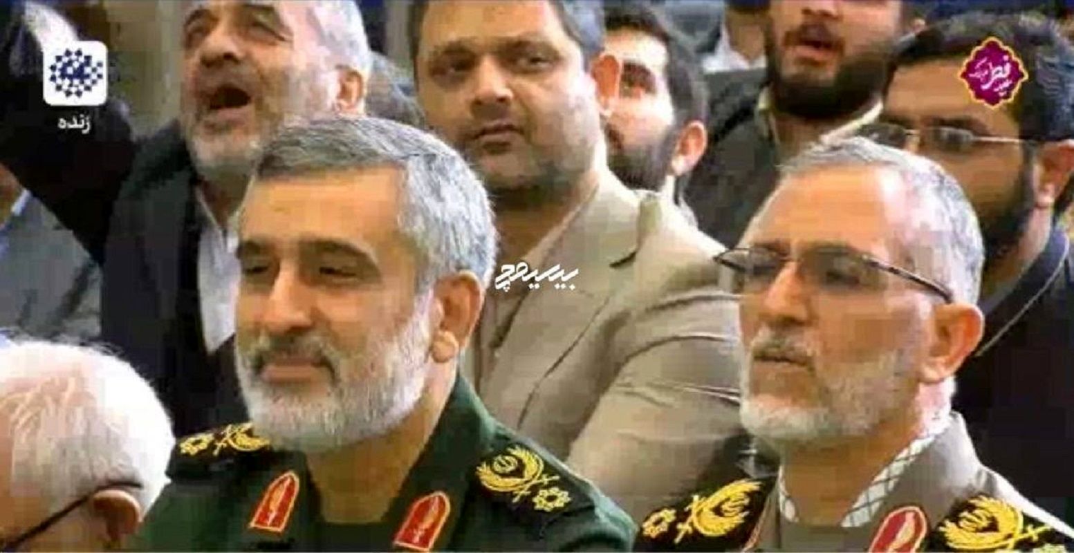  لبخند سردار حاجی‌زاده در حضور رهبری سوژه شد+ فیلم