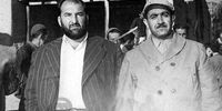 عکسی دیده نشده از روبوسی شعبان بی‌مخ  با نواب‌صفوی

