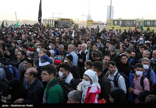 خروج زائران اربعین حسینی از مرز مهران